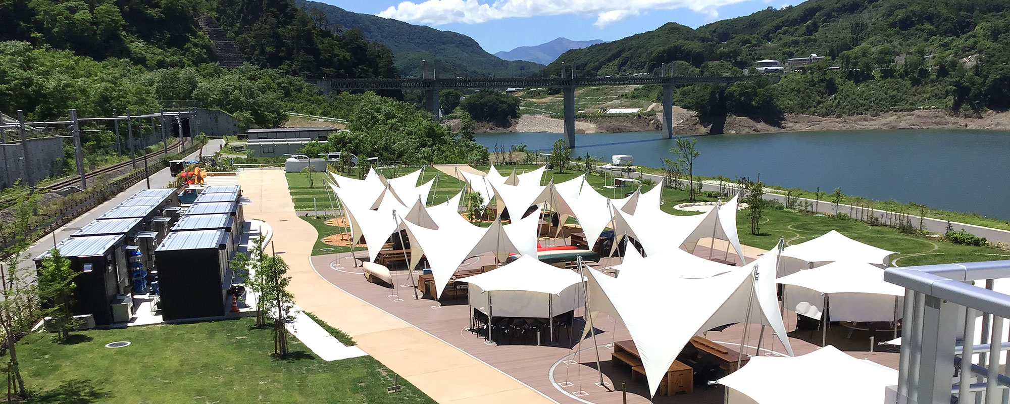 川原湯温泉駅キャンプ場（群馬県）